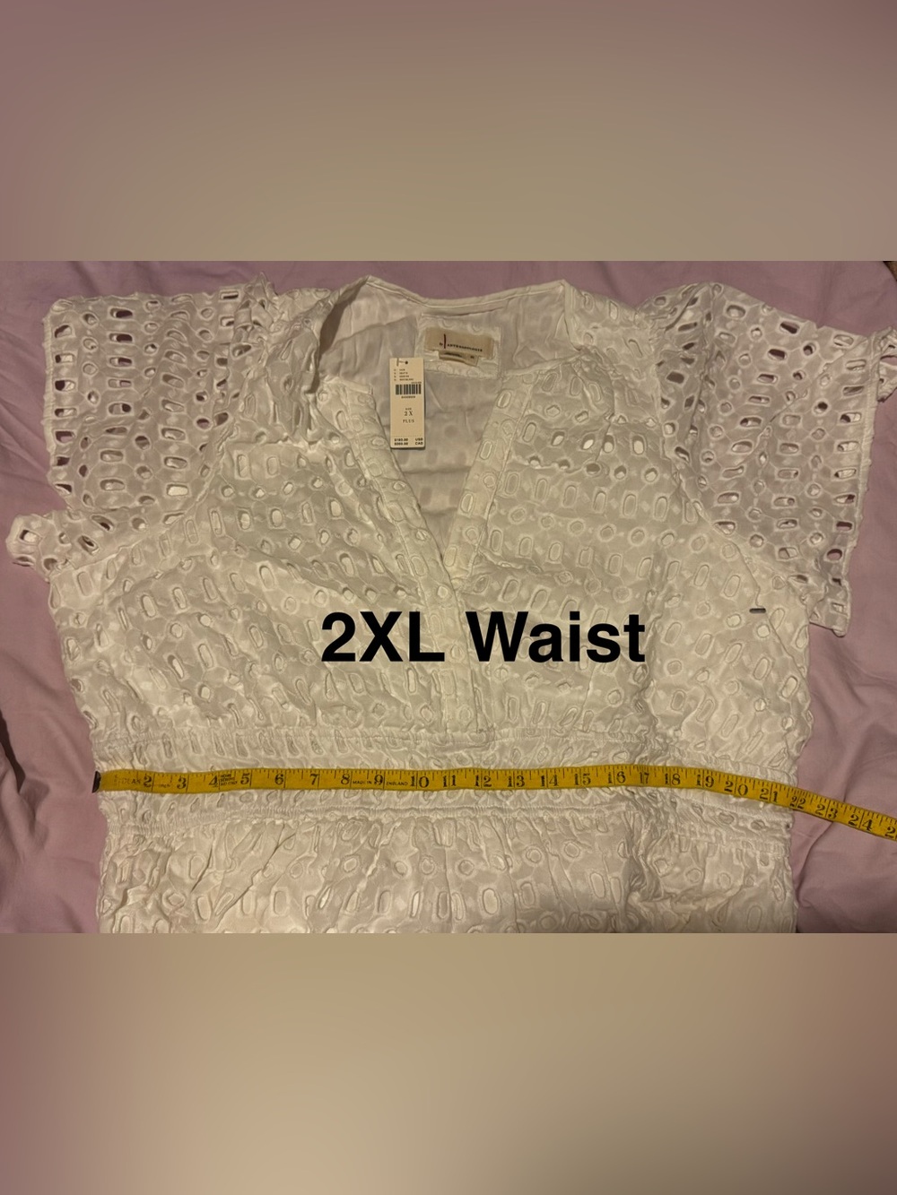 NWT Anthropologie Somerset Maxi Dress Eyelet Edition WHITE - Picture 15 of 16